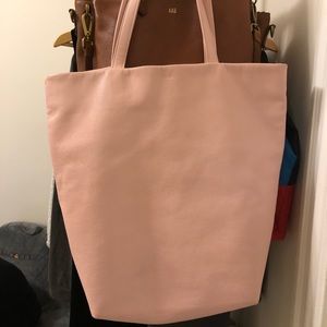 BAGGU  basic soft tote pink/blush